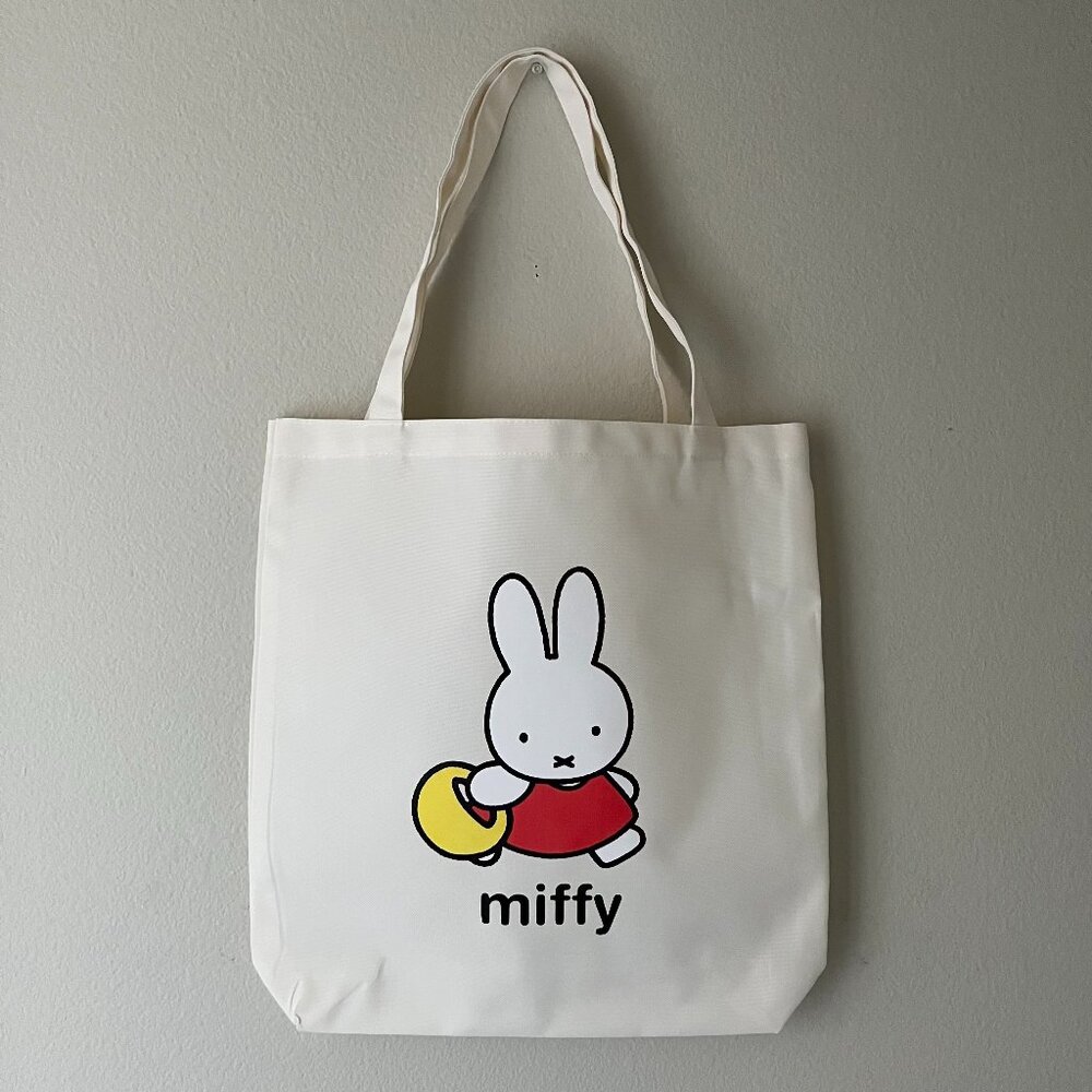 MIffy Canvas Medium Tote Bag Gift Reusable Shopping Daily Casual Book Bag